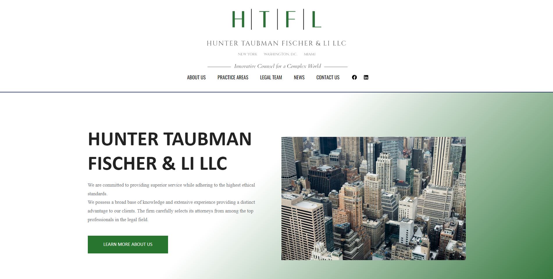Hunter Taubman Fischer & Li LLC Website image