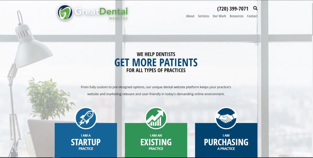 Screenshot of Great Dental Sites